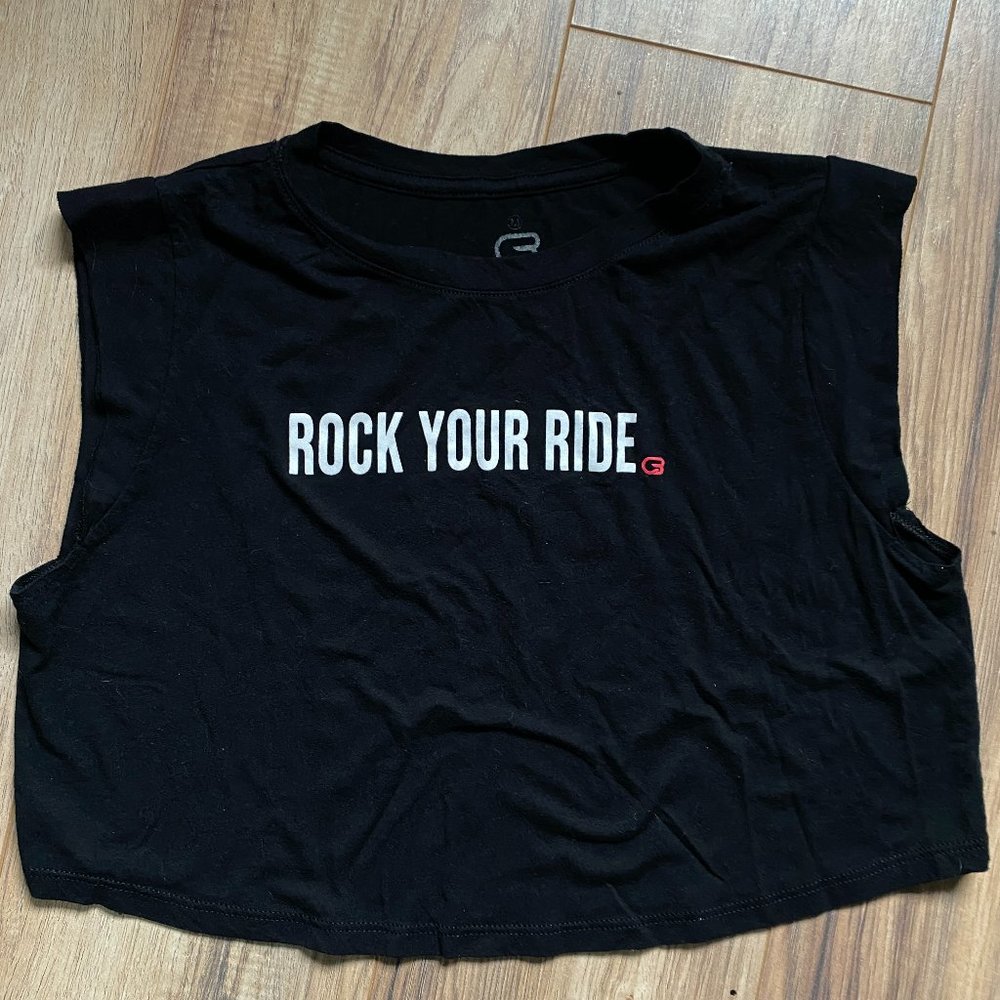 CYCLEBAR Rock Your Ride Crop Muscle Tank